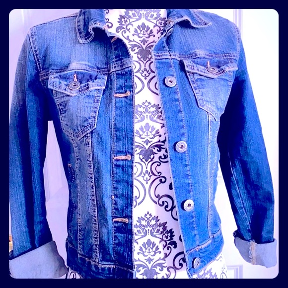 New Look Denim Dark wash jacket size 50% - Picture 5 of 5